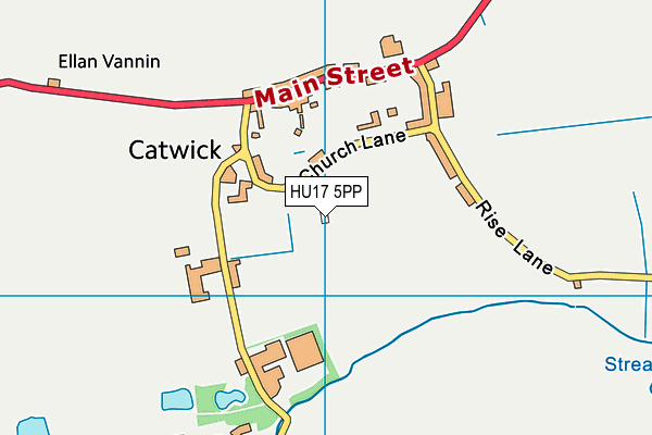 HU17 5PP map - OS VectorMap District (Ordnance Survey)