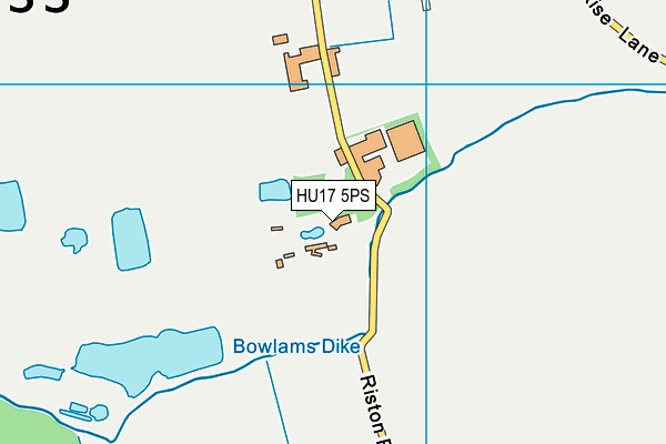 HU17 5PS map - OS VectorMap District (Ordnance Survey)