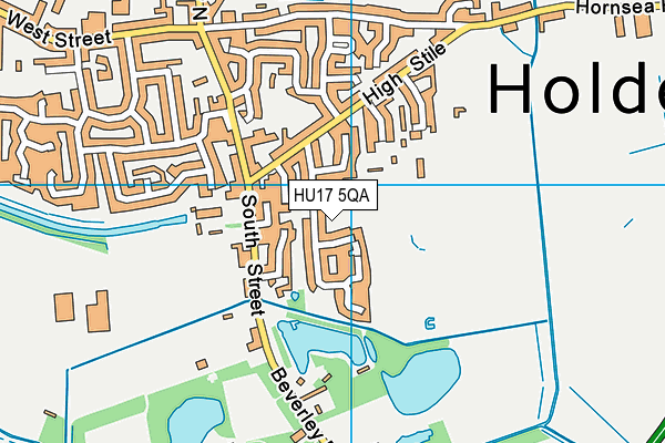 HU17 5QA map - OS VectorMap District (Ordnance Survey)