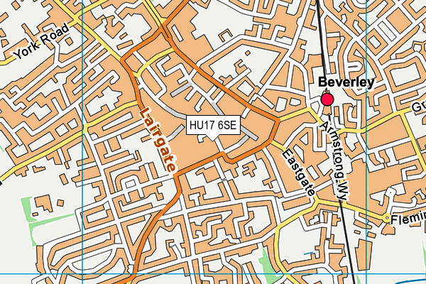 HU17 6SE map - OS VectorMap District (Ordnance Survey)