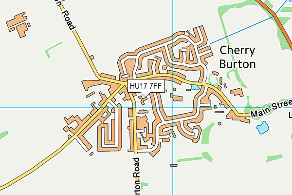 HU17 7FF map - OS VectorMap District (Ordnance Survey)