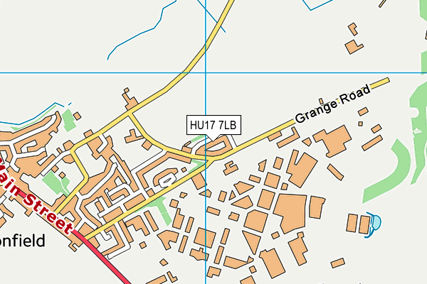 HU17 7LB map - OS VectorMap District (Ordnance Survey)