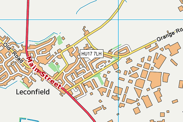 HU17 7LH map - OS VectorMap District (Ordnance Survey)