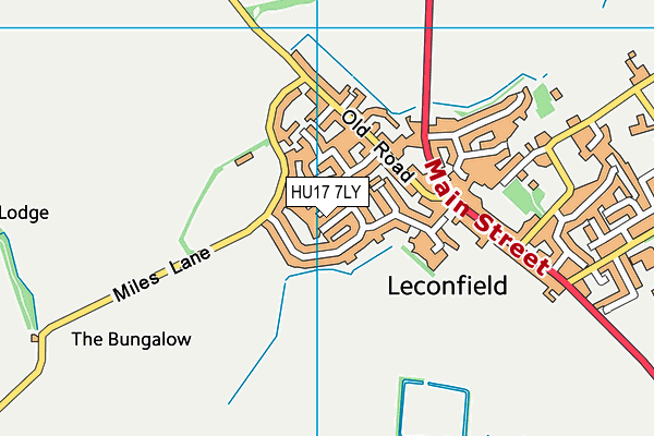 HU17 7LY map - OS VectorMap District (Ordnance Survey)