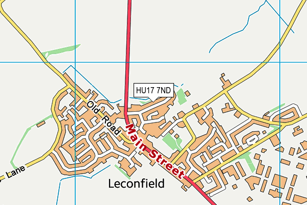 HU17 7ND map - OS VectorMap District (Ordnance Survey)
