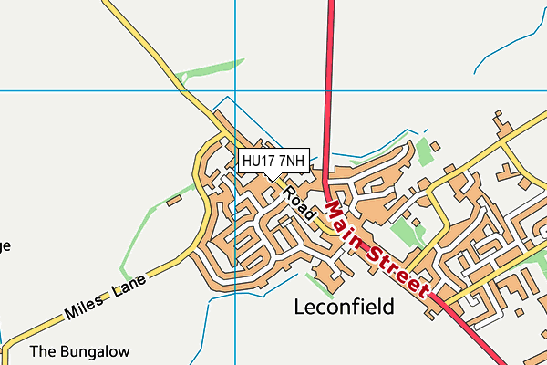 HU17 7NH map - OS VectorMap District (Ordnance Survey)