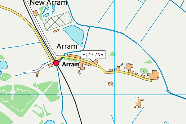 HU17 7NR map - OS VectorMap District (Ordnance Survey)