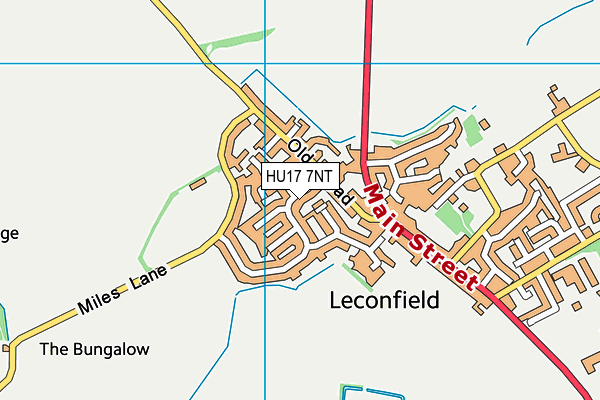 HU17 7NT map - OS VectorMap District (Ordnance Survey)