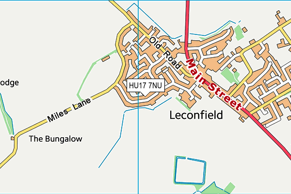 HU17 7NU map - OS VectorMap District (Ordnance Survey)