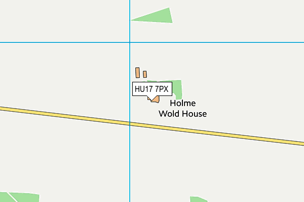 HU17 7PX map - OS VectorMap District (Ordnance Survey)