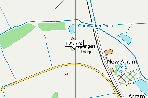 HU17 7PZ map - OS VectorMap District (Ordnance Survey)