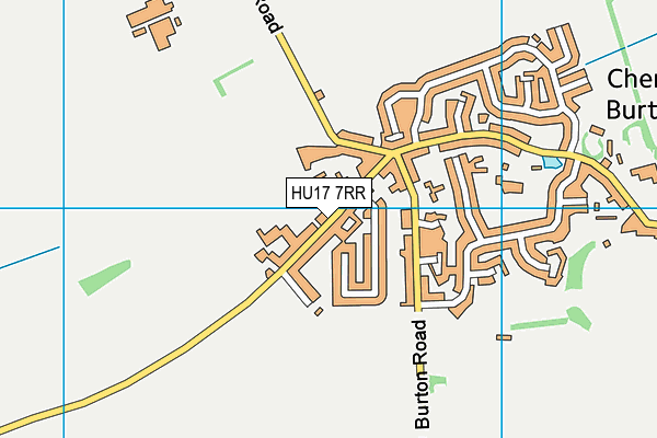 HU17 7RR map - OS VectorMap District (Ordnance Survey)
