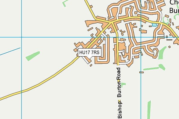 HU17 7RS map - OS VectorMap District (Ordnance Survey)