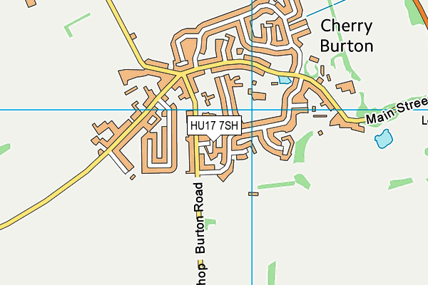HU17 7SH map - OS VectorMap District (Ordnance Survey)