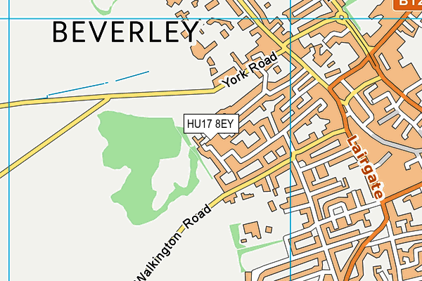 HU17 8EY map - OS VectorMap District (Ordnance Survey)
