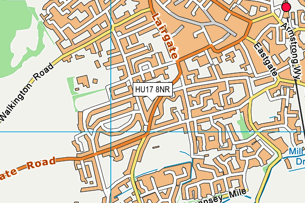 HU17 8NR map - OS VectorMap District (Ordnance Survey)
