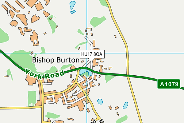 HU17 8QA map - OS VectorMap District (Ordnance Survey)