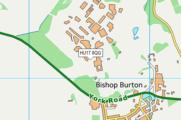 Bishop Burton College map (HU17 8QG) - OS VectorMap District (Ordnance Survey)