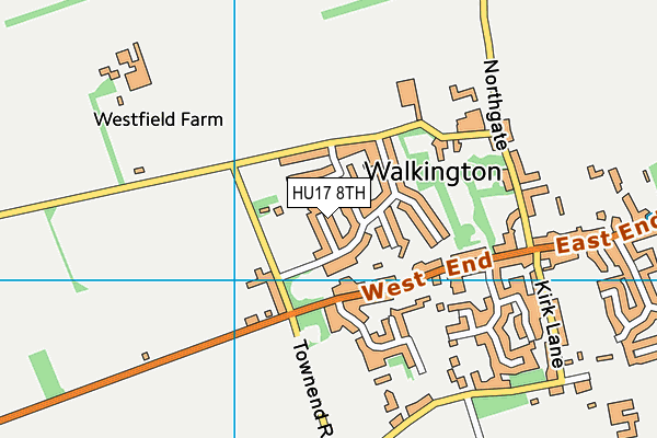 Map of EAST YORKSHIRE EVALUATION LTD at district scale