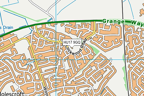 HU17 9GQ map - OS VectorMap District (Ordnance Survey)