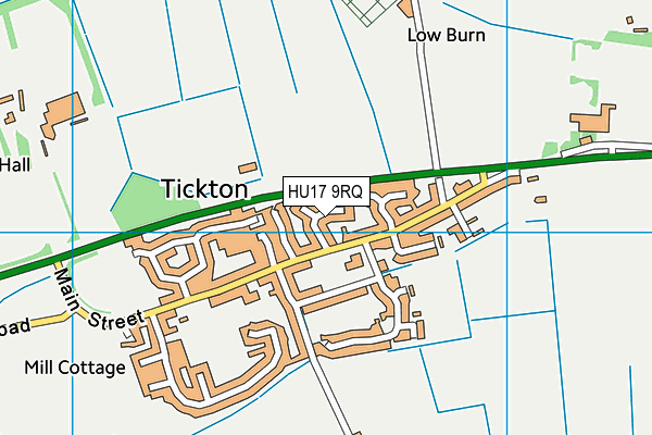 HU17 9RQ map - OS VectorMap District (Ordnance Survey)