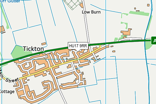 HU17 9RR map - OS VectorMap District (Ordnance Survey)