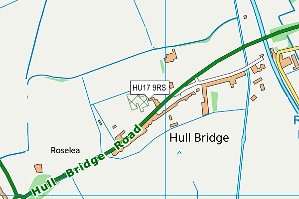 HU17 9RS map - OS VectorMap District (Ordnance Survey)