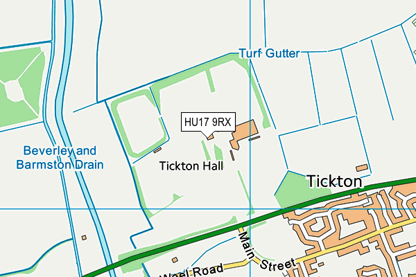 Beverley Polo Club map (HU17 9RX) - OS VectorMap District (Ordnance Survey)