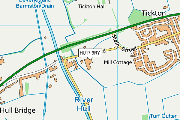 Map of CORPORATION FARM COTTAGES LTD at district scale