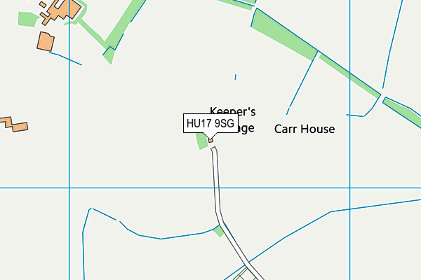 HU17 9SG map - OS VectorMap District (Ordnance Survey)