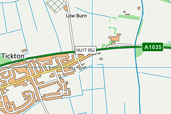 HU17 9SJ map - OS VectorMap District (Ordnance Survey)