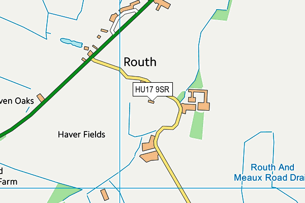 HU17 9SR map - OS VectorMap District (Ordnance Survey)