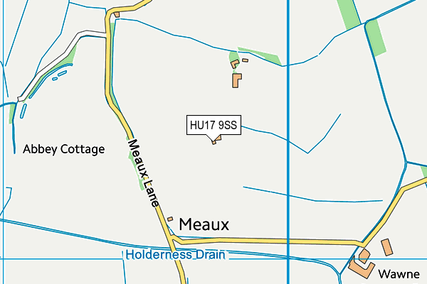 HU17 9SS map - OS VectorMap District (Ordnance Survey)