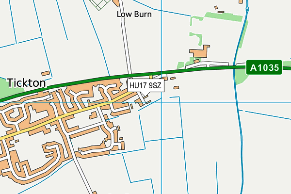HU17 9SZ map - OS VectorMap District (Ordnance Survey)