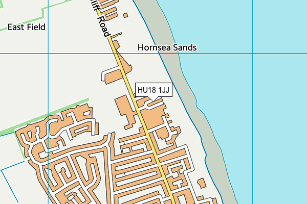 HU18 1JJ map - OS VectorMap District (Ordnance Survey)