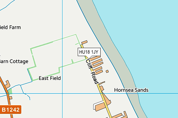 HU18 1JY map - OS VectorMap District (Ordnance Survey)