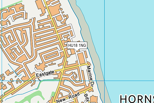HU18 1NG map - OS VectorMap District (Ordnance Survey)