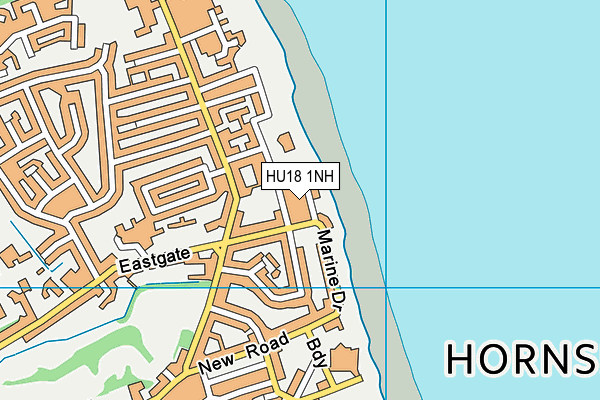 HU18 1NH map - OS VectorMap District (Ordnance Survey)