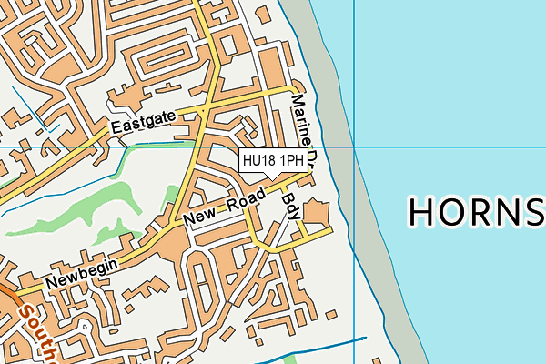 HU18 1PH map - OS VectorMap District (Ordnance Survey)