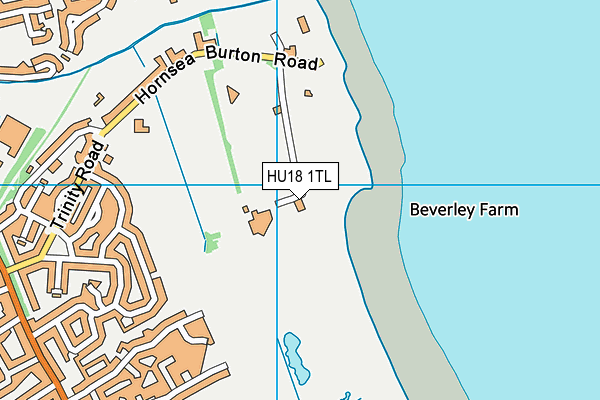 HU18 1TL map - OS VectorMap District (Ordnance Survey)