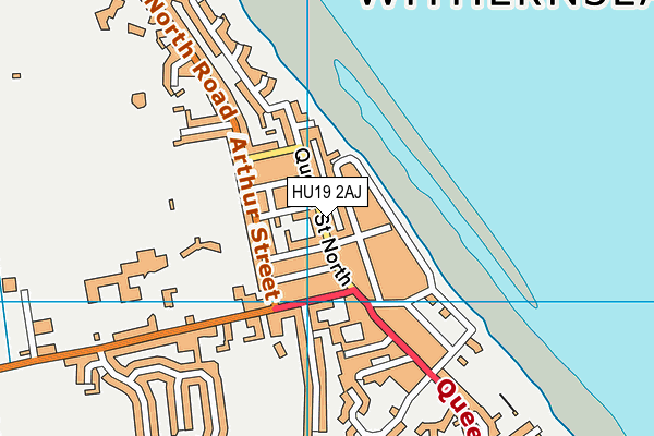 HU19 2AJ map - OS VectorMap District (Ordnance Survey)