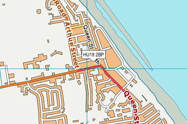 HU19 2BP map - OS VectorMap District (Ordnance Survey)