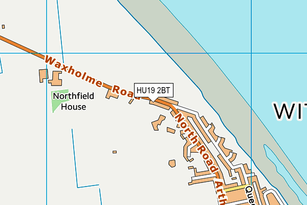 HU19 2BT map - OS VectorMap District (Ordnance Survey)