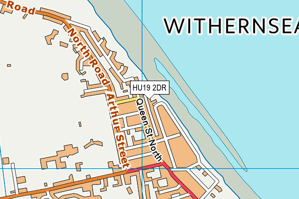 HU19 2DR map - OS VectorMap District (Ordnance Survey)