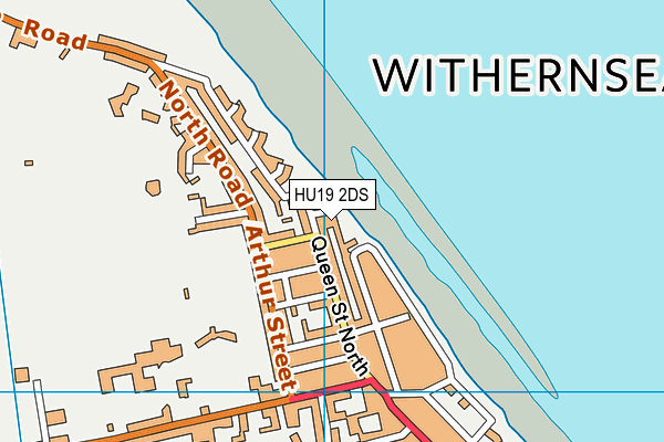 HU19 2DS map - OS VectorMap District (Ordnance Survey)