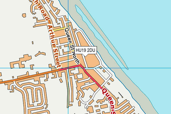 HU19 2DU map - OS VectorMap District (Ordnance Survey)