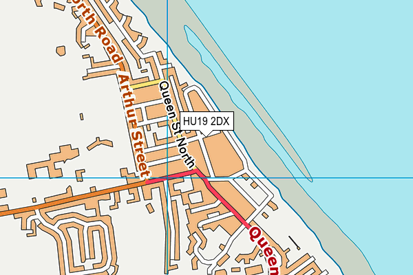 HU19 2DX map - OS VectorMap District (Ordnance Survey)