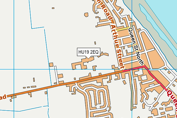 Withernsea High School map (HU19 2EQ) - OS VectorMap District (Ordnance Survey)