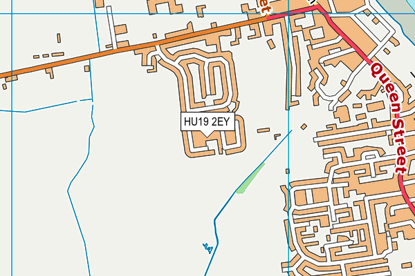 HU19 2EY map - OS VectorMap District (Ordnance Survey)