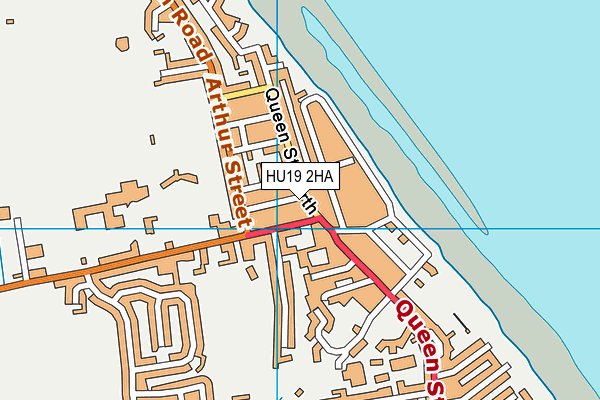 HU19 2HA map - OS VectorMap District (Ordnance Survey)